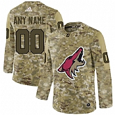 Arizona Coyotes Camo Men's Customized Adidas Jersey